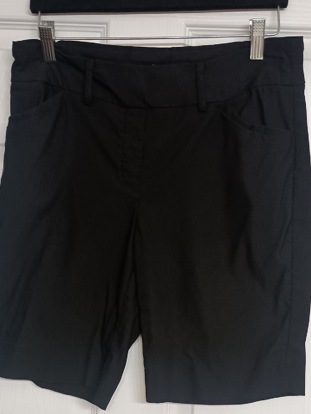 Hilary Radley Black Bermuda Golf Shorts